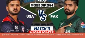 pakistan national cricket team vs united states national cricket team match scorecard