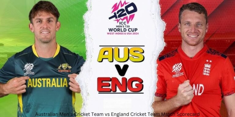 Australian Men’s Cricket Team vs England Cricket Team Match Scorecard For T20 World cup