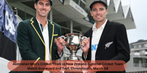 Australian Men’s Cricket Team vs New Zealand National Cricket Team Match Scorecard