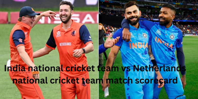 India national cricket team vs Netherlands national cricket team match scorecard