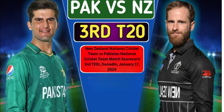 New Zealand National Cricket Team vs Pakistan National Cricket Team Match Scorecard 3rd T20I, Dunedin, January 17, 2024