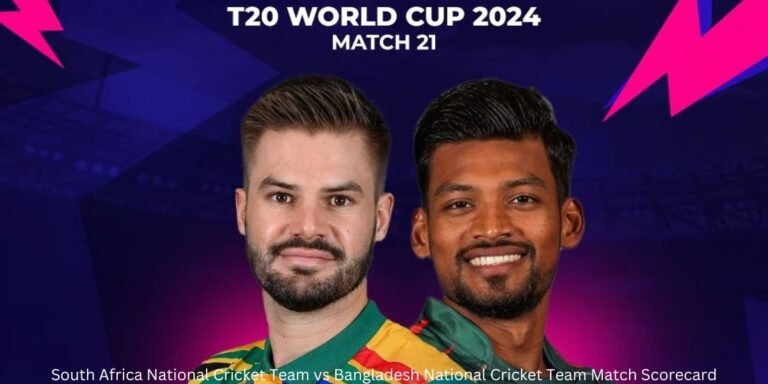 South Africa National Cricket Team vs Bangladesh National Cricket Team Match Scorecard For T20 World Cup