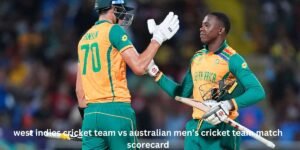 west indies cricket team vs australian men’s cricket team match scorecard